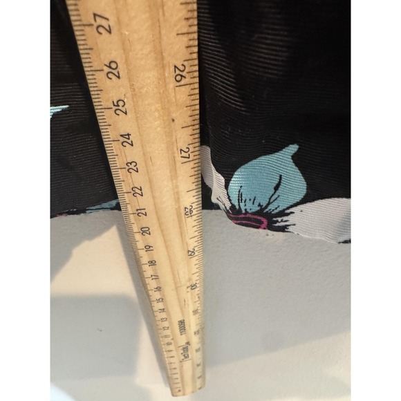 Maeve Skirt Womens 4 Black Floral A Line Midi Anthropologie Viscose Boho Print - Picture 6 of 10